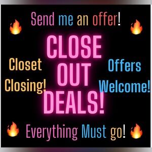 🚨🚨🚨CLOSET CLOSING! Everything MUST go!!! 🚨🚨🚨